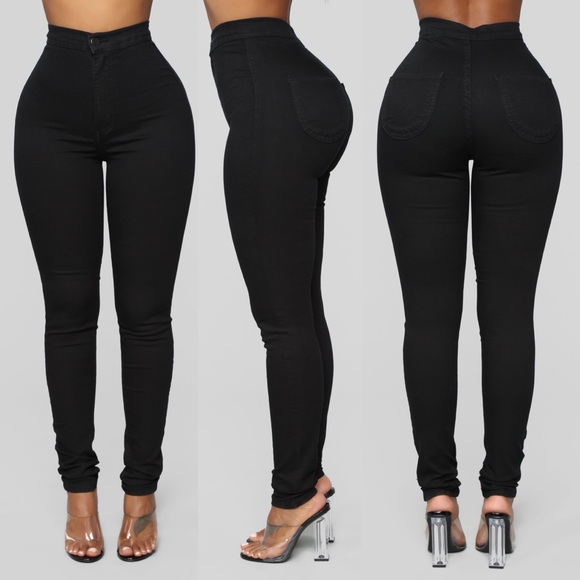 NWT {FASHION NOVA} Super High Waist Denim Skinnies - Picture 2 of 8